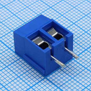 GT300-5.0-02P-12-00 - Винтовой клеммный блок с защитой провода, 2 контакта. Серия GT300-5.0