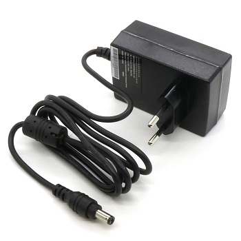 GS18E12-P1J - AC-DC, 18Вт, вход 90…264В AC, 47...63 Гц/135…370В DC, выход 12В/1.5A, изоляция 4242В AC, настенный 79x54x33мм, 0…+50°С, двухполюсная евровилка, выходной разъем 11мм, диам. 5.5х2.1мм