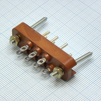 РП10-7 Л вилка - Соединитель  низкочастотный, прямоугольный, внутреннего монтажа
