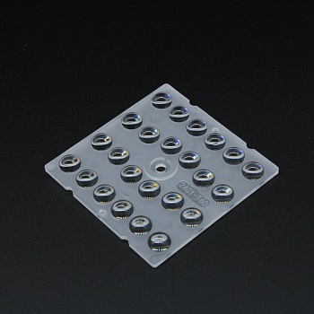 ALHB50D24LEDT60 - Групповая квадратная линза 6x4 на 24 светодиода 3030 эфф=93%, ~60°,  50x50mm   H:4.2mm PC