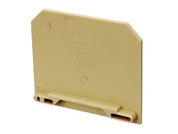 Торцевая крышка G-JUT2-16 - Торцевая крышка для клемм JUT2-16, цвет: бежевый