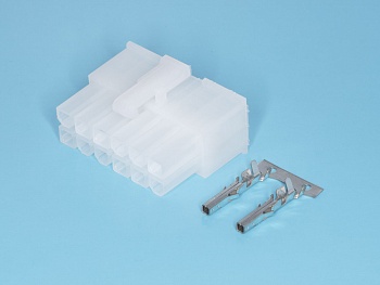 MF-12F - Разъем питания Mini-Fit 12 контактов, гнездо на кабель, шаг 4,2мм