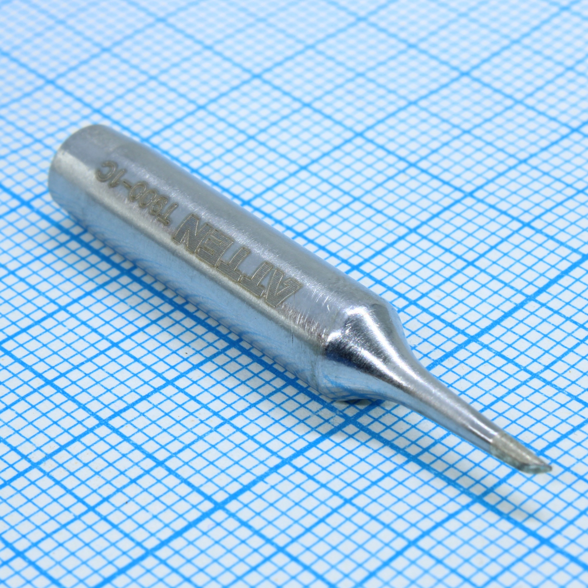 T900-1C - Жало для паяльной станции ST80/AT937/AT989/AT989D/ST8802/AT8502D скошенный под 60° круг 1.0мм