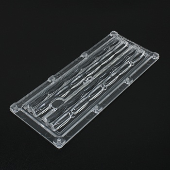 ALSP173DXXLEDP60G - Групповая прямоугольная линза 2x6 на 12 светодиодов 3030/3535/5050, эфф=90%, диаграмма для спорта, 173x71.4mm   H:mm, PC