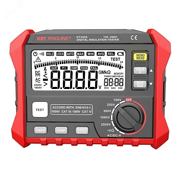 KT 5205 серия PROLINE - Прибор для измерения сопротивления изоляции с возможностью измерения переменного и постоянного напряжения
