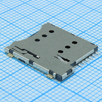 DS1138-11-06SS0BR - Держатель Micro SIM. высота 1.38мм 6 контактов