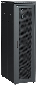 Шкаф напольный сетевой 19"" LINEA N 47U 800х1000мм перфорированная передняя дверь задняя перфорированная черный LN05-47U81-PP