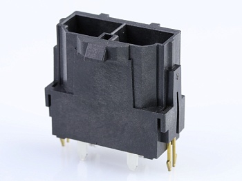 428192214 - Соединитель HDR 2 контакта шаг 10мм монтаж в отверстие 2 терминала 1 порт лоток