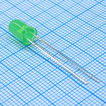 GNL-5013LGD - Светодиод 5мм/зеленый/565нм/120-200мкд/35°