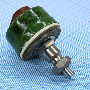 ППБ-16Е   1.5К ±10% - Резистор переменный проволочный 1.5кОм ±10% 16Вт