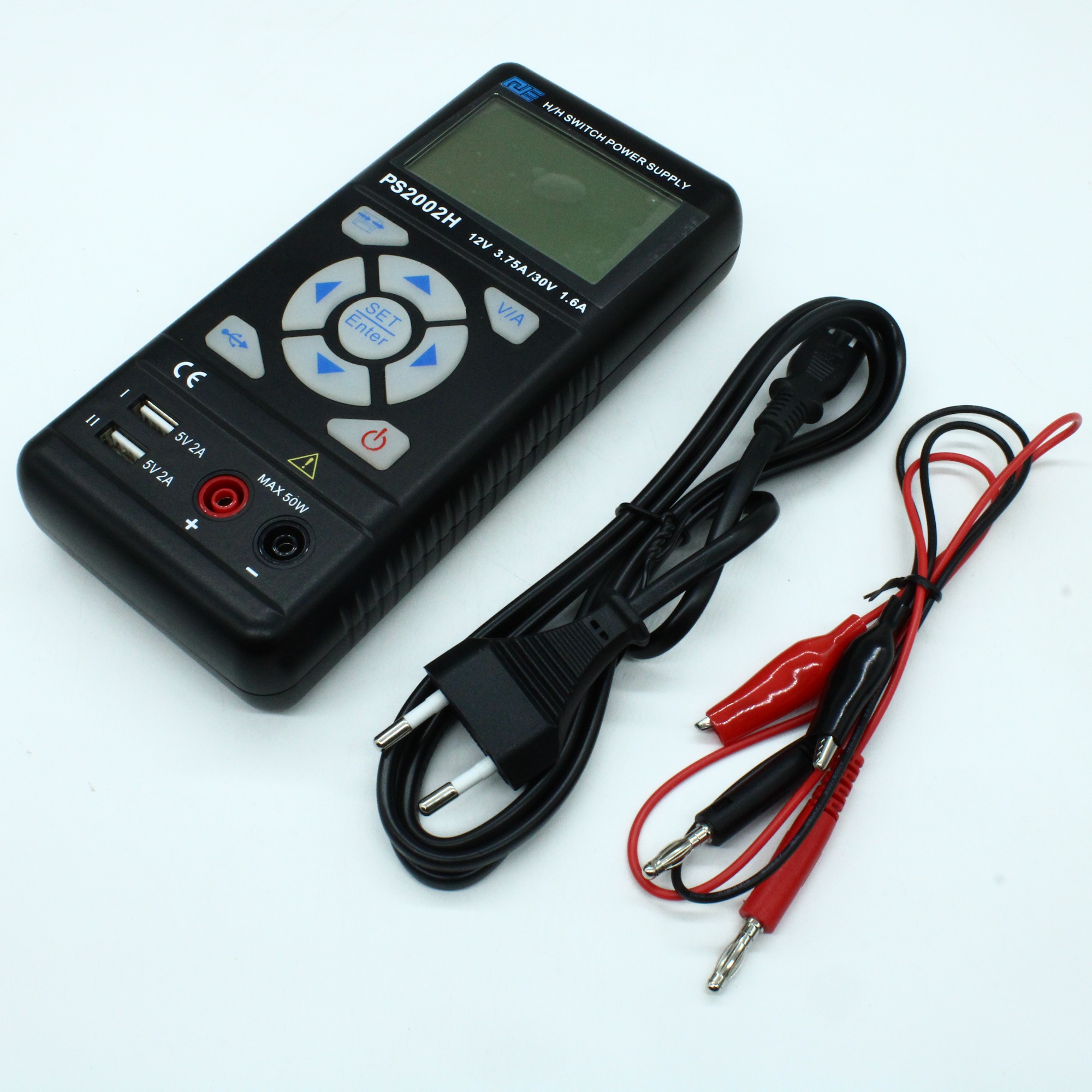 PS2002H - Источник питания портативный импульсный, 0-30V-3,75A/2х5V-2A