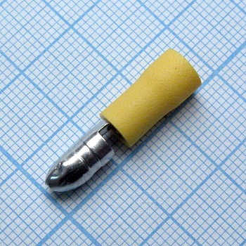 MPD5.5-195 - наконечник кабельный - штекер трубчатый с изоляцией d=5мм, сеч. пров. 4.0-6.0мм