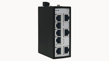 Коммутатор неупр. DSW-A8K0008 - Коммутатор неуправляемый, 8 портов RJ-45, 10/100BaseT, номинальное напряжение 12/24/48 VDC и 24 VAC, IP30, рабочая температура: -40°C~+75°C, монтаж DIN35