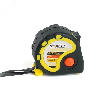 Рулетка, 3м х 16мм прорезиненное покрытие 39782