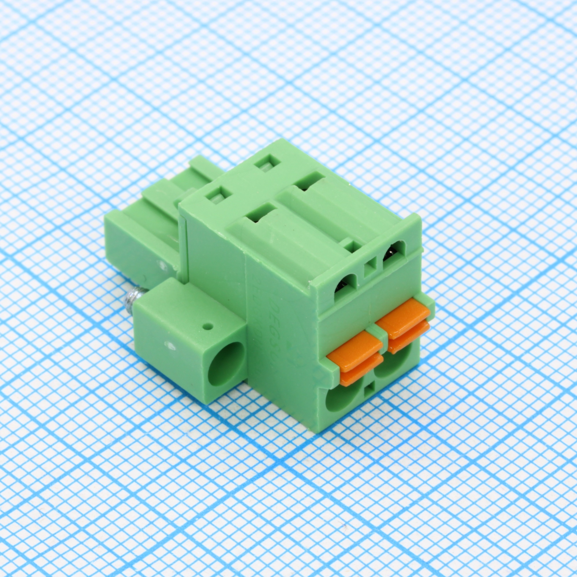 2EDGKDM-5.0-02P-14-00A(H) - Нажимной безвинтовой клеммный блок 2 контакта шаг 5.0мм