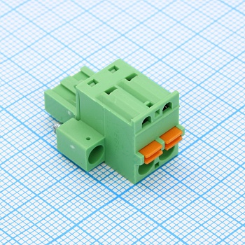 2EDGKDM-5.0-02P-14-00A(H) - Нажимной безвинтовой клеммный блок 2 контакта шаг 5.0мм
