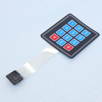 F02-Плёночная мембранная клавиатура 3х4 - F02-Плёночная мембранная клавиатура 3х4
