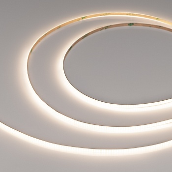 Лента COB-X420-4mm 24V Warm2700 (10 W/m, IP20, CSP, 5m) 038801 - Светодиодная лента COB-X420, открытая. Светодиоды CSP, 420 шт/м (1050 шт на 2.5 м), белая плата, ширина 4 мм, скотч 3M. ТЕПЛЫЙ 2700 K, цветопередача CRI>90, угол 180°. Питание 24 В, мощность