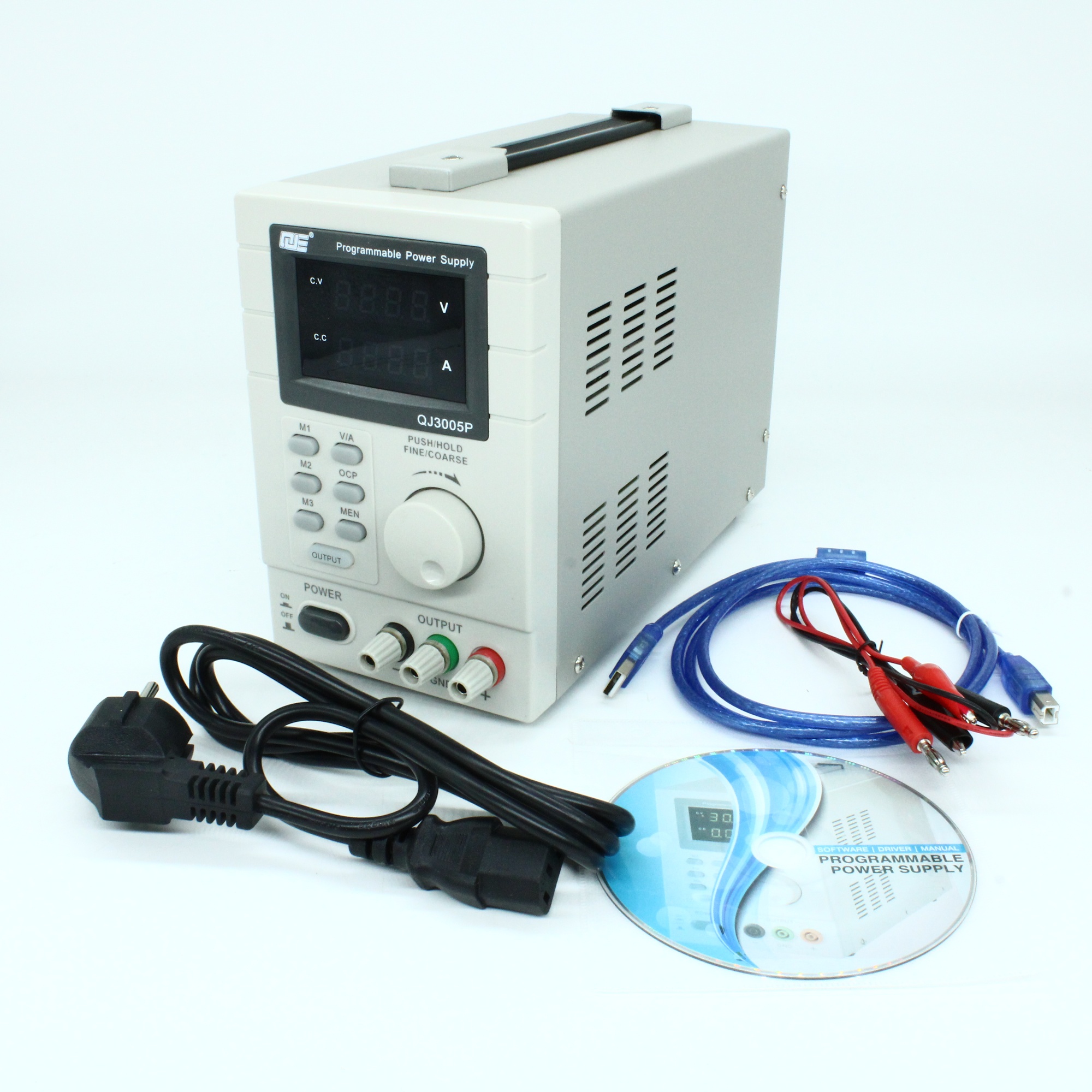 QJ3005P - Источник питания программируемый 0-30V-5A 2xLCD