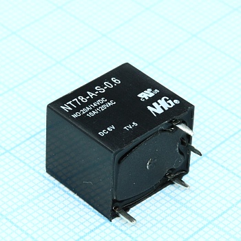 NT78-A-S-10-DC6V-0.6 - Реле силовое, 10А одна контактная группа на замыкание катушка 6В 0.6Вт