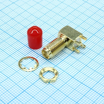 L-KLS1-SMA006-B - Разъем SMA для монтажа на печатной плате с штекером углового типа