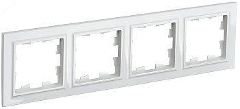 Рамка 4-м BRITE РУ-4-БрБ бел. BR-M42-K01