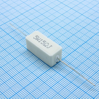 RX27-1 15 ОМ 5W 5% / SQP5 - Мощный постоянный резистор RX27-1 15кОм 5Вт ±5% / SQP5, керамо-цементный корпус