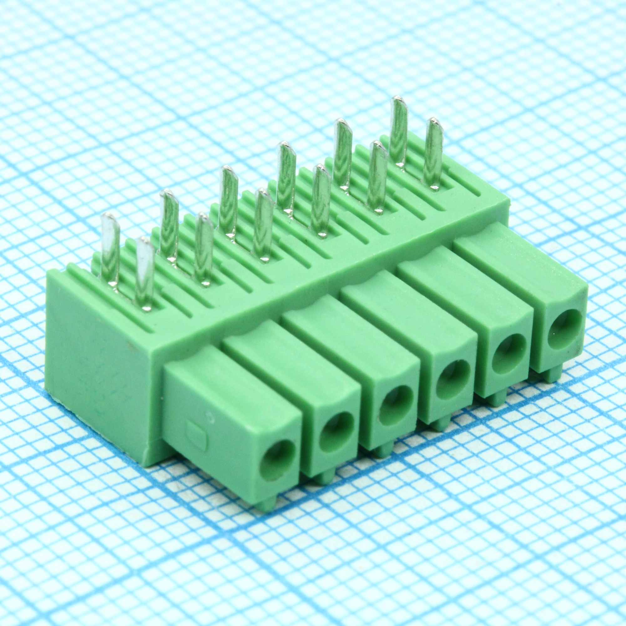 15EDGA-3.5-06P-14-00A(H) - Разъемный клеммный блок, 6 контактов. Серия 15EDGA-3.5
