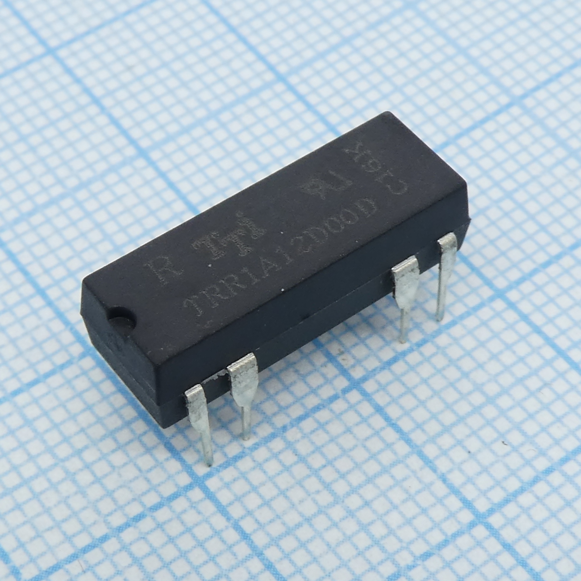 TRR-1A-12-D-00-D-R - Реле герконовое миниатюрное  1А (одна контактная группа на замыкание) катушка 12В монтаж в отверстие