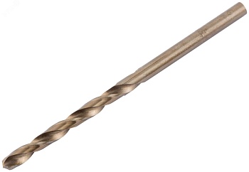 Сверло по металлу Cutop Profi с кобальтом 5% 3.8 x 75 мм, 2 шт 48-370