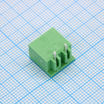 2EGTRC-5.08-02P-14-00 - Разъемный клеммный блок на плату, 2 контакта. Серия 2EGTRC-5.08