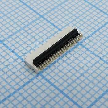 5034802000 - Разъем для плоского шлейфа 20 контактов 0.5мм поверхостный монтаж лента на катушке