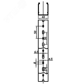 Кабель-канал перфорированный 40х40 RL6 G 01134RL