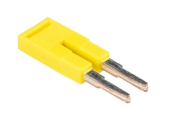 Соед. мостик IVB WKF 1,5–2 - Соединительная перемычка, втычная, изолированная, 2 полюса, для клемм 1,5 мм кв., шириной 4 мм, цвет: желтый