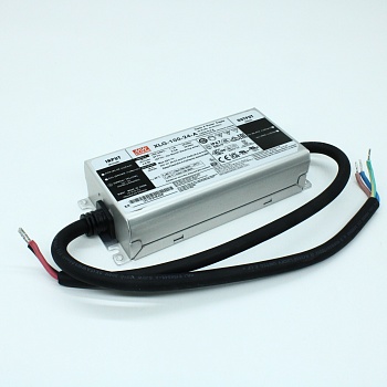 XLG-100-24-A - AC-DC, 96Вт, IP67, вход 90…305В AC, 47…63Гц, ККМ, выход 4А/16.8…24В, изоляция 3750В AC, в кожухе 150х63х32мм, -40…+90°С (корпус), встр. потенциометр