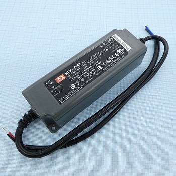 NPF-40-42 - AC-DC, 40.3Вт, вход 90…305В AC, 47…63Гц /127…431В DC, выход 25.2…42В/0.96A, ККМ, изоляция 3750В AC, в кожухе 150х53х35мм, -40…+70°С