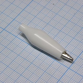 крокодил   8001 WHITE(1225) - зажим типа крокодил