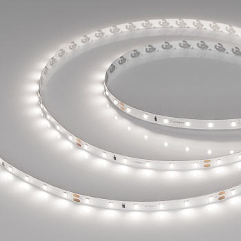 Лента UL-A60-8mm 24V Day5000 (7.2 W/m, IP20, 5m) 044053 - Светодиодная лента UL-A60, открытая. Светодиоды 2835, 60 шт/м (300 шт на 5 м), белая плата, ширина 8 мм, скотч 3M. Цвет ДНЕВНОЙ 5000 K, цветопередача CRI>90, угол 120°. Питание 24V, мощность 7.2 Вт