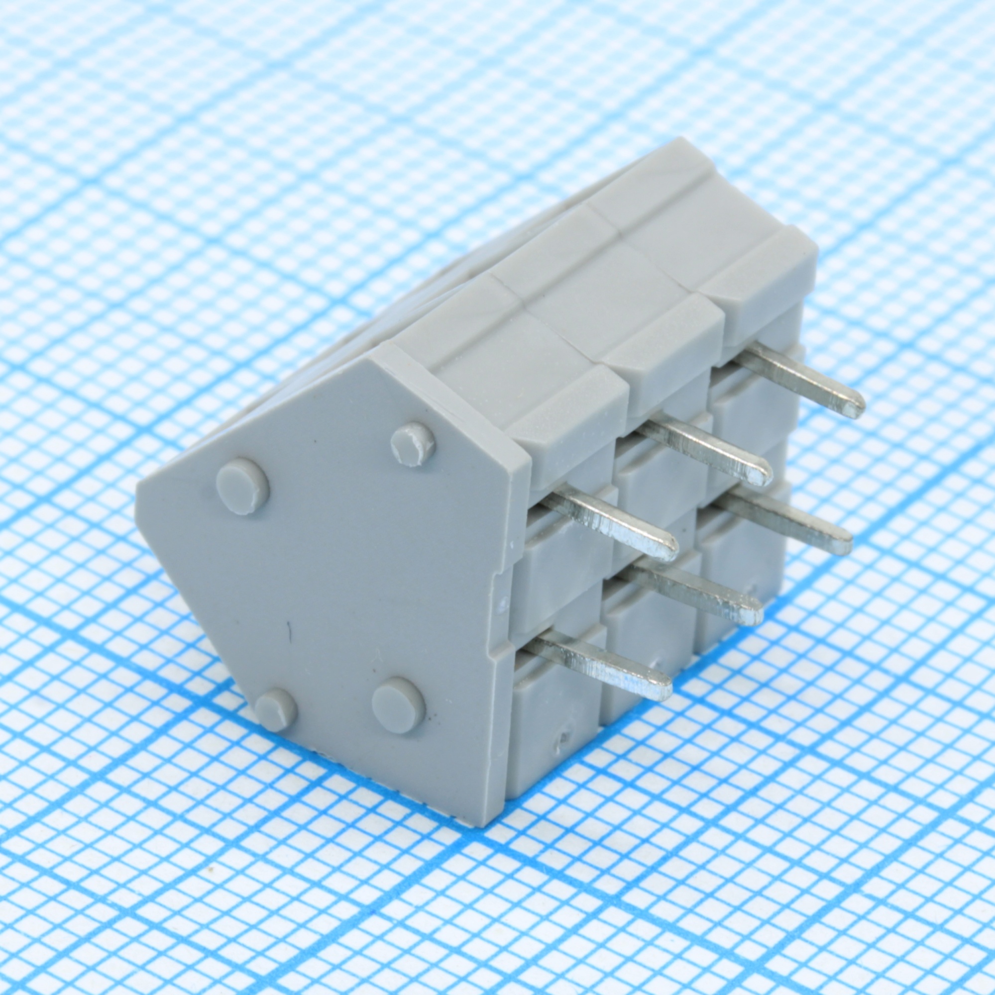 GT245-5.0-03P-11-00 - Нажимной безвинтовой клеммный блок 3 контакта. Зажим типа зажимная клеть. Серия GT245-5.0