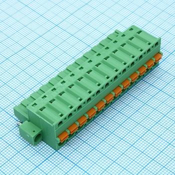 2EDGKDM-5.08-12P-14-00A(H) - Нажимной безвинтовой клеммный блок 12 контактов шаг 5.08мм