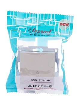 Выключатель 2-кл. СП Vesna с индикацией механизм крем. 742-0388-112