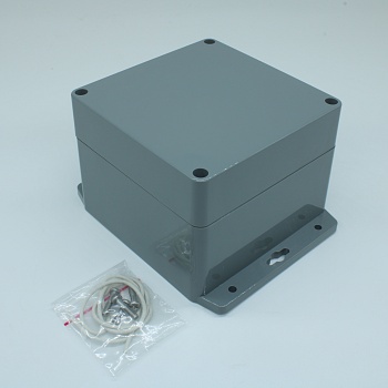 G387MF - Герметичный корпус из прочного ABS пластика с фланцем, IP65, темно-серый