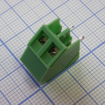 DG103-5.0-02P-14-00A(H) - Винтовой клеммный блок c рельефной обоймой, 2 контакта. Серия DG103-5.0