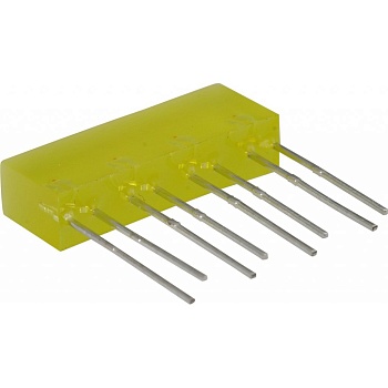 L-865/4YDT - Светодиодный модуль 5х22мм/желтый/588нм/5-10мкд/120°