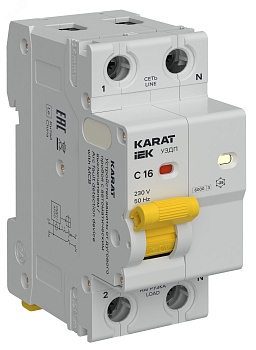 KARAT УЗДП c Автоматический выключатель 1P+N C 16A KA-DP11-1-016-C