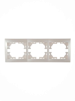 Рамка 3-м Mira горизонт. жемчуж./бел. перламутр. 701-3000-148
