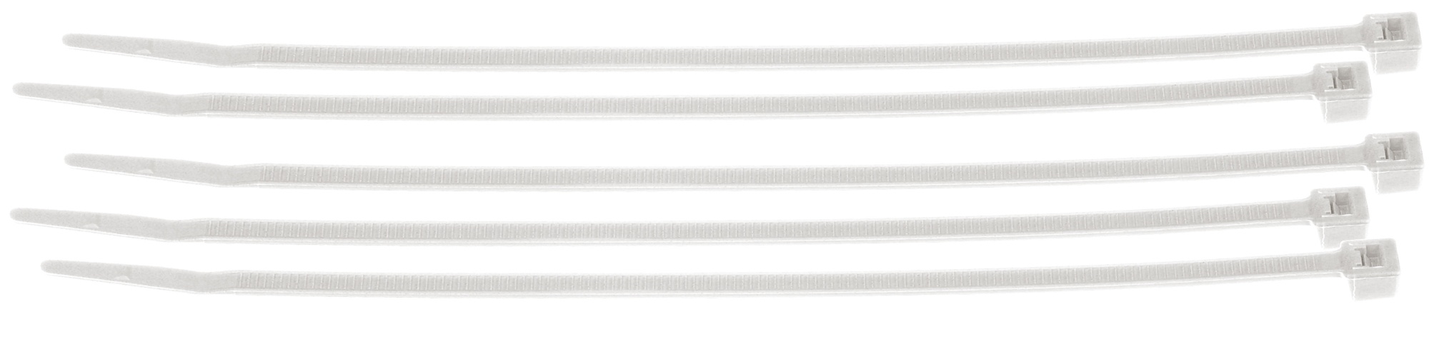 gws196325 - Хомуты нейлоновые, 365х7.5 мм, цвет – прозрачный, 100 шт/упак