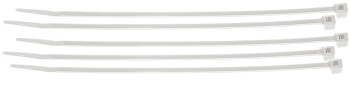 gws196325 - Хомуты нейлоновые, 365х7.5 мм, цвет – прозрачный, 100 шт/упак