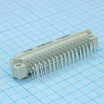DS1119-48F0R13 - Разъем (розетка)  DIN 41612 тип C 48pin (3х16), шаг 2.54мм трехрядный угловой (ряд АBС)