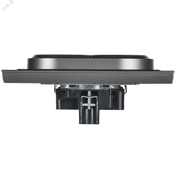 Розетка 2-м СП BRITE РС12-3-БрС 16А в сборе с заземл. без защ. шторок сталь BR-R21-16-K46-F